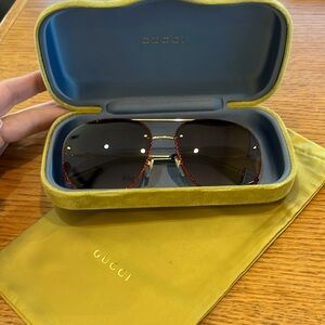 Gucci Sunglasses GG0227S Red